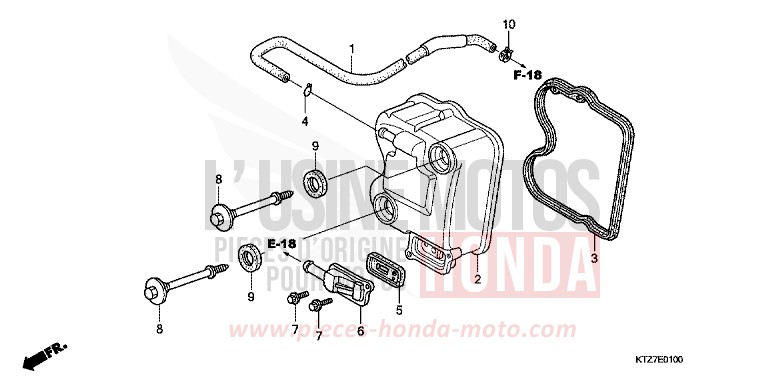 CYLINDER HEAD COVER for PS125i WINTER LAKE BLUE METALLIC (PB187) from 2007