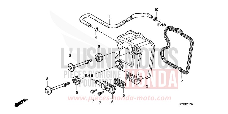CYLINDER HEAD COVER for PS125i INTERSTELLAR BLACK METALLIC (NHA12) from 2010