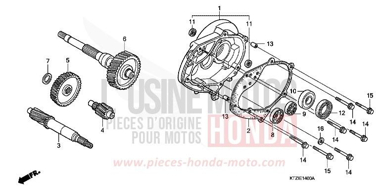 TRANSMISSION for PS125i QUASAR SILVER METALLIC (NHA48) from 2010