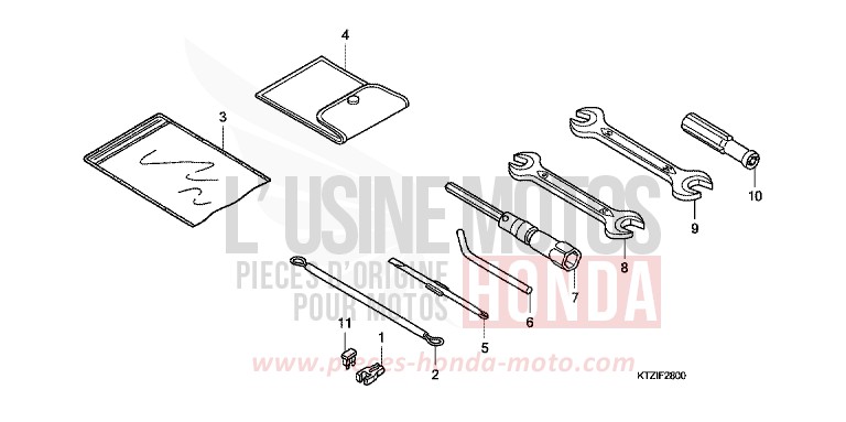 TOOLS for PS125i QUASAR SILVER METALLIC (NHA48) from 2010