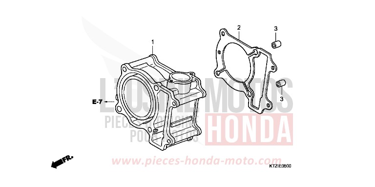 CYLINDER for PS125i BLACK (NH1) from 2010