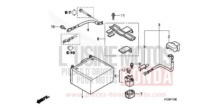 BATTERY for PS125i BLACK (NH1) from 2010