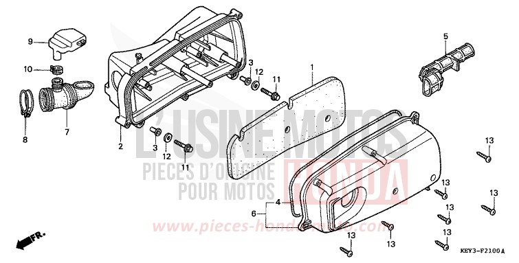 AIR CLEANER for Pantheon CYCLON BLUE METALLIC (PB221) from 2001