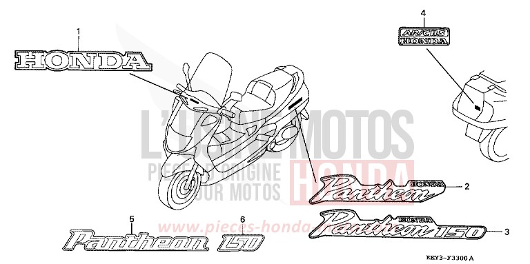 MARK for Pantheon CYCLON BLUE METALLIC (PB221) from 2001