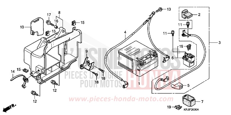 BATTERY (FES1253-5) (FES1503-5) for Pantheon FORCE SILVER METALLIC (NH411) from 2003