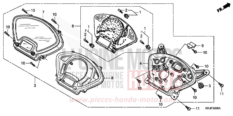 SPEEDOMETER (FES1253-5) (FES1503-5) for Pantheon INTERSTELLAR BLACK METALLIC (NHA12) from 2005
