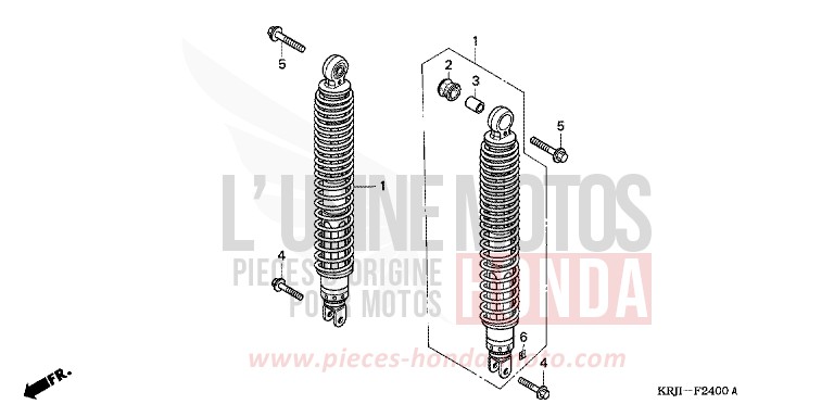 REAR CUSHION for Pantheon VELVET RED METALLIC (R302) from 2005