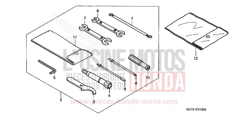 TOOLS for Pantheon SPARKLING SILVER METALLIC (NH295) from 1998