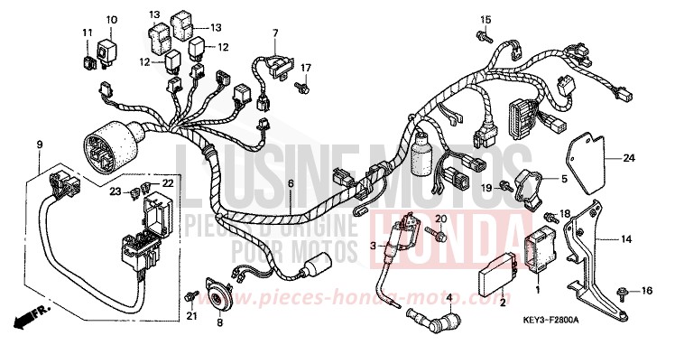WIRE HARNESS for Pantheon NOIR (NH1) from 2000