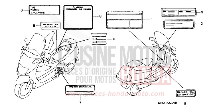 CAUTION LABEL for Pantheon NOIR (NH1) from 2000