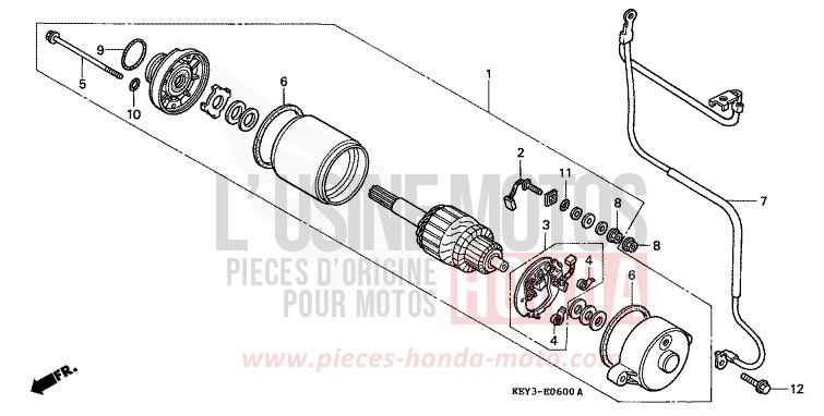 STARTING MOTOR for Pantheon CYNOS GRAY METALLIC (NH400) from 2001