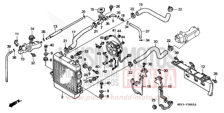 RADIATORE per Pantheon FORCE SILVER METALLIC (NH411) del 2002