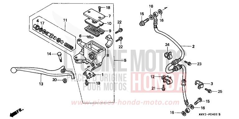 FR. BRAKE MASTER CYLINDER for Pantheon PEARL EFECT GREEN (G176) from 2002
