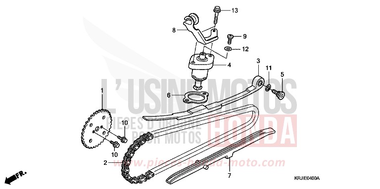 CAM CHAIN/TENSIONER for Pantheon CANDY XENON BLUE (PB324) from 2003