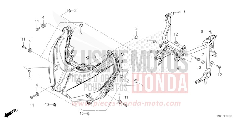 HEADLIGHT for ADV750 HARVEST BEIGE (YR176) from 2022
