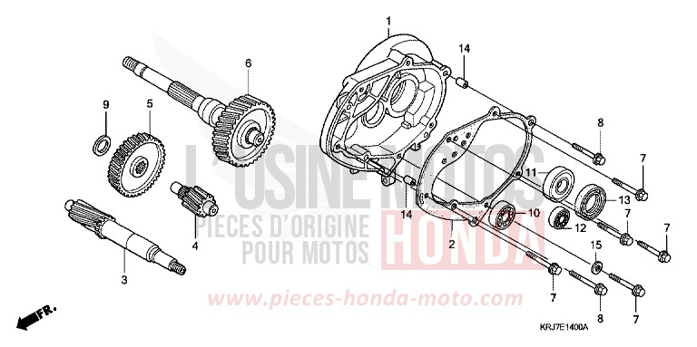 TRANSMISSION for S-Wing QUASAR SILVER METALLIC (NHA48) from 2011