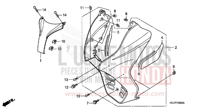 FRONT COVER for S-Wing PEARL COOL WHITE (NHA16) from 2011