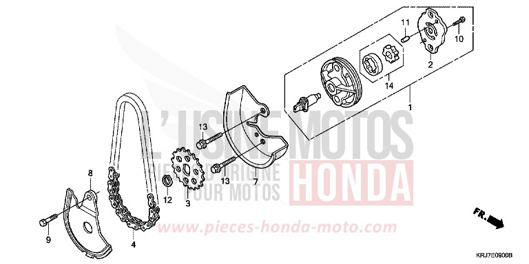 OIL PUMP for S-Wing QUASAR SILVER METALLIC (NHA48) from 2011