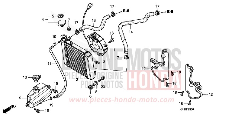 RADIATOR for S-Wing QUASAR SILVER METALLIC (NHA48) from 2011