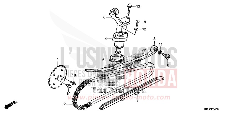 CAM CHAIN/TENSIONER for S-Wing CHAMPAGNE BRONZE METALLIC (YR287) from 2012