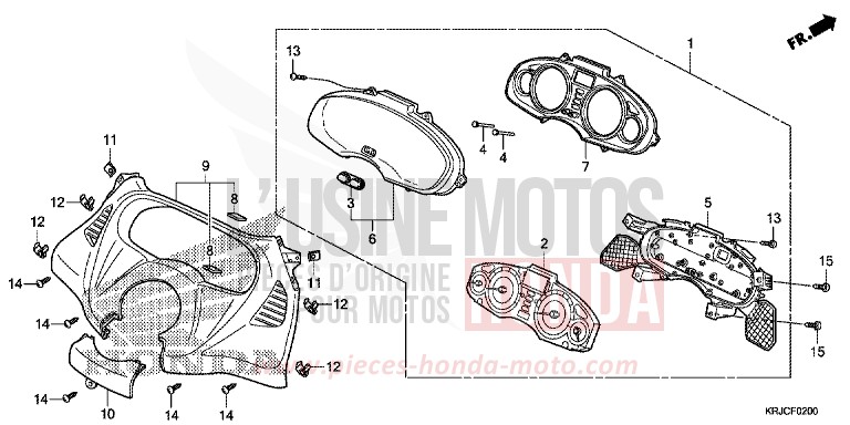 SPEEDOMETER for S-Wing PEARL COOL WHITE (NHA16) from 2012