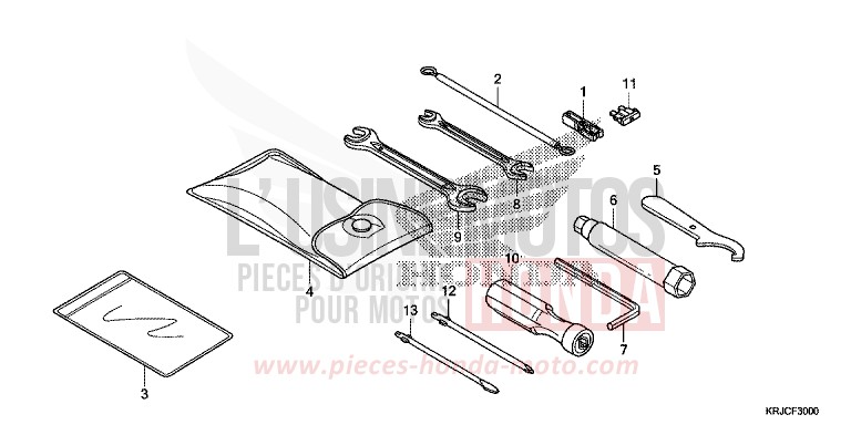 TOOLS for S-Wing PEARL COOL WHITE (NHA16) from 2012