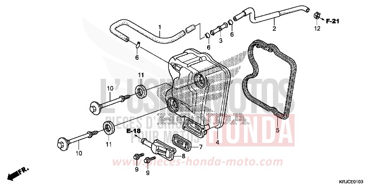 CYLINDER HEAD COVER for S-Wing CHAMPAGNE BRONZE METALLIC (YR287) from 2012