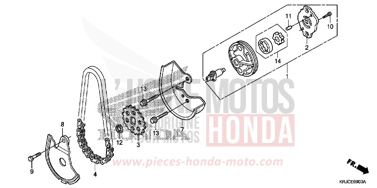 OIL PUMP for S-Wing PEARL NIGHTSTAR BLACK (NHA84) from 2012