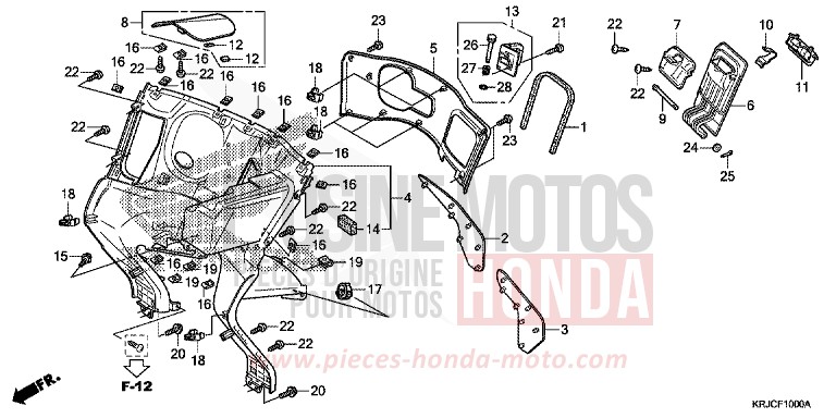 INNER BOX for S-Wing PEARL NIGHTSTAR BLACK (NHA84) from 2012