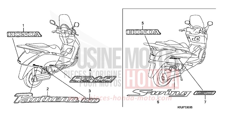 MARK for S-Wing PEARL NIGHTSTAR BLACK (NHA84) from 2007