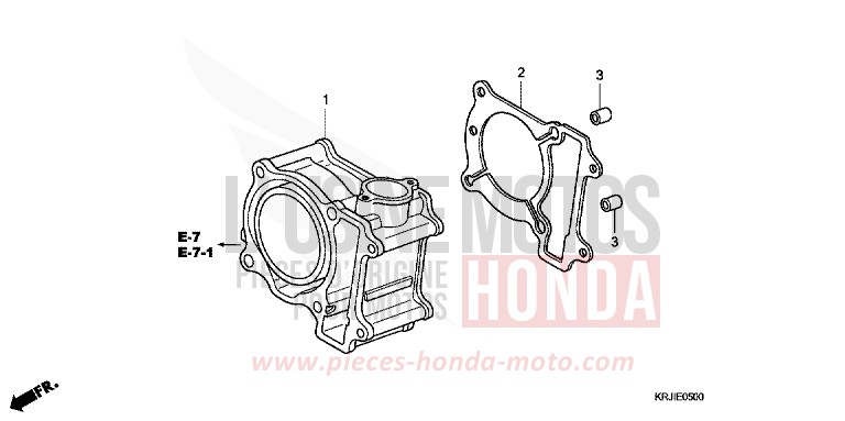 CYLINDER for S-Wing PEARL NIGHTSTAR BLACK (NHA84) from 2007