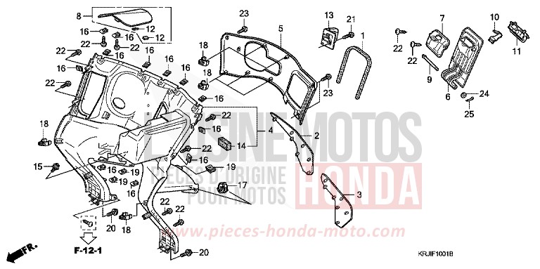 INNER BOX (FES1257/A7) (FES1507/A7) for S-Wing PEARL NIGHTSTAR BLACK (NHA84) from 2007
