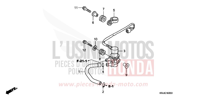 SOLENOID VALVE for S-Wing QUASAR SILVER METALLIC (NHA48) from 2007