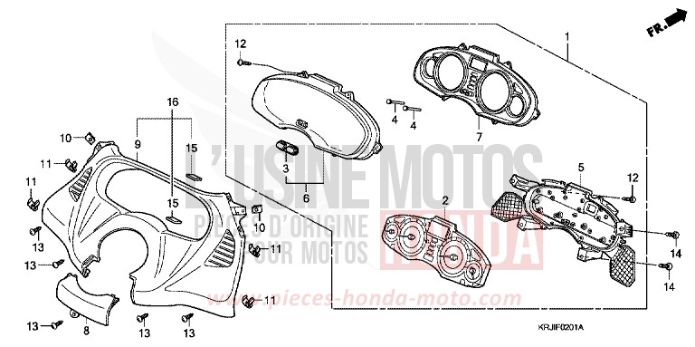 SPEEDOMETER (FES1257/A7) (FES1507/A7) for S-Wing QUASAR SILVER METALLIC (NHA48) from 2007