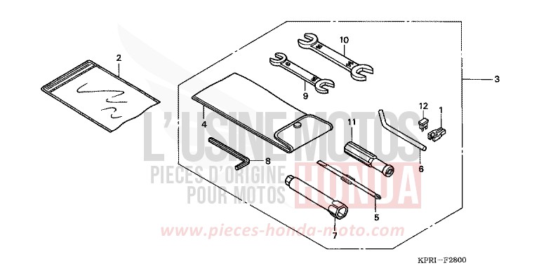 TOOLS for SH150 FORCE SILVER METALLIC (NH411) from 2003