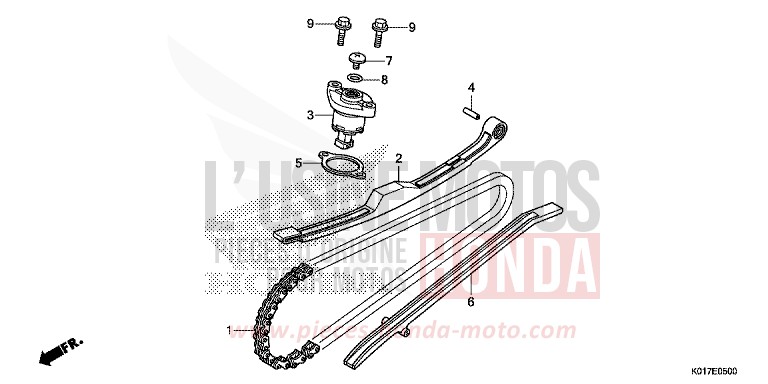 CAM CHAIN/TENSIONER for SH150i M00NDUST SILVER METALLIC (NHB29) from 2013