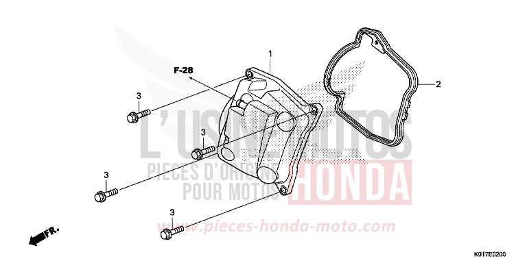 CYLINDER HEAD COVER for SH150i M00NDUST SILVER METALLIC (NHB29) from 2013