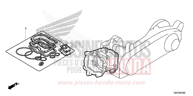 GASKET KIT A for SH150i M00NDUST SILVER METALLIC (NHB29) from 2013