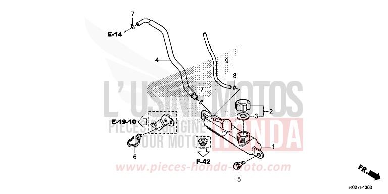 RESERVE TANK for SH150i PEARL NIGHTSTAR BLACK (NHA84) from 2014