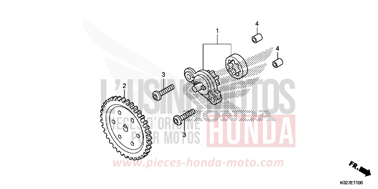 OIL PUMP for SH150i MAT CYNOS GRAY METALLIC (NH312) from 2014