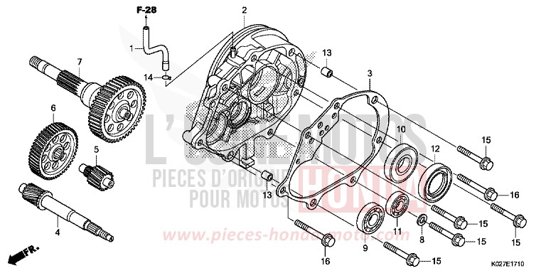 TRANSMISSION for SH150i MAT CYNOS GRAY METALLIC (NH312) from 2014