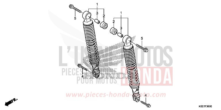 REAR CUSHION for SH150i MAT PEARL COOL WHITE (NHB44) from 2014