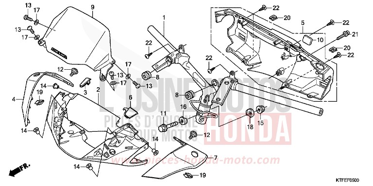HANDLE PIPE/HANDLE COVER for SH150i PEARL NIGHTSTAR BLACK (NHA84) from 2012