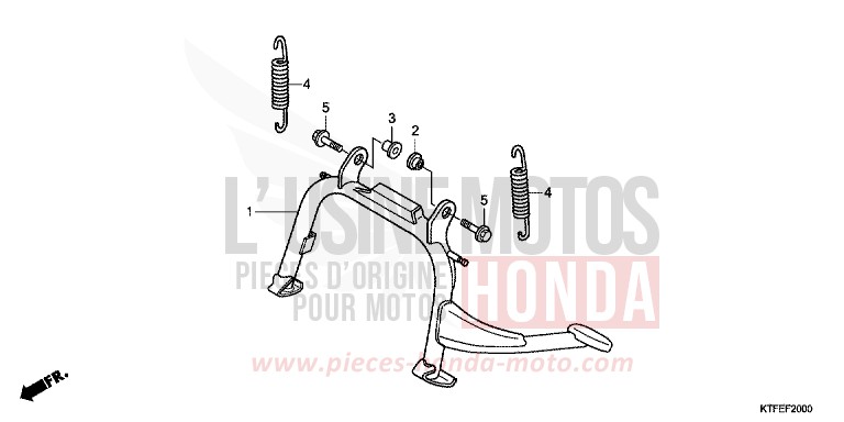 STAND for SH150i PEARL NIGHTSTAR BLACK (NHA84) from 2012