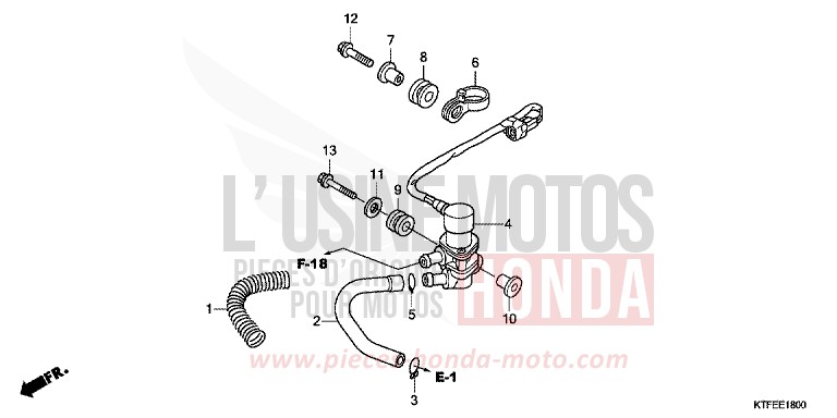 SOLENOID VALVE for SH150i M00NDUST SILVER METALLIC (NHB29) from 2012