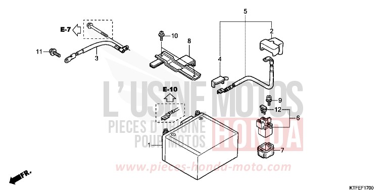 BATTERY for SH150i M00NDUST SILVER METALLIC (NHB29) from 2012