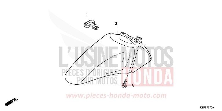 PARAFANGO ANTERIORE per SH150i PEARL SIENA RED (R320) del 2012