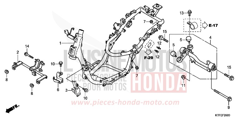 FRAME BODY for SH150i CHAMPAGNE BRONZE METALLIC (YR287) from 2012
