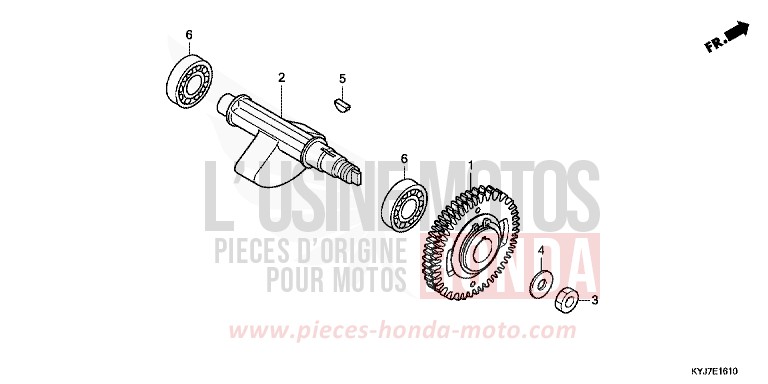 BALANCER SHAFT for CBR250R BLACK (NH1) from 2013