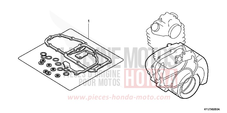 GASKET KIT B for CBR250R BLACK (NH1) from 2013